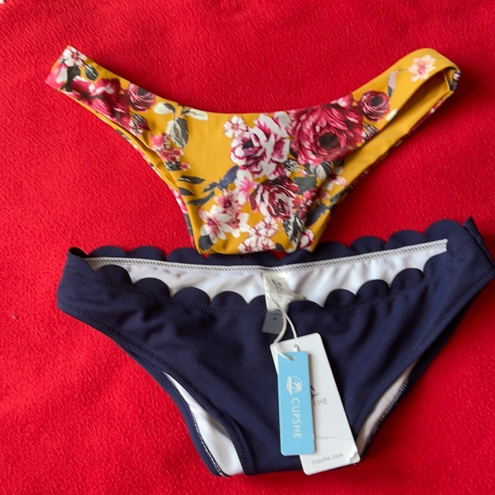 Cupshe Bikini Bottoms Bundle of 2 M/L